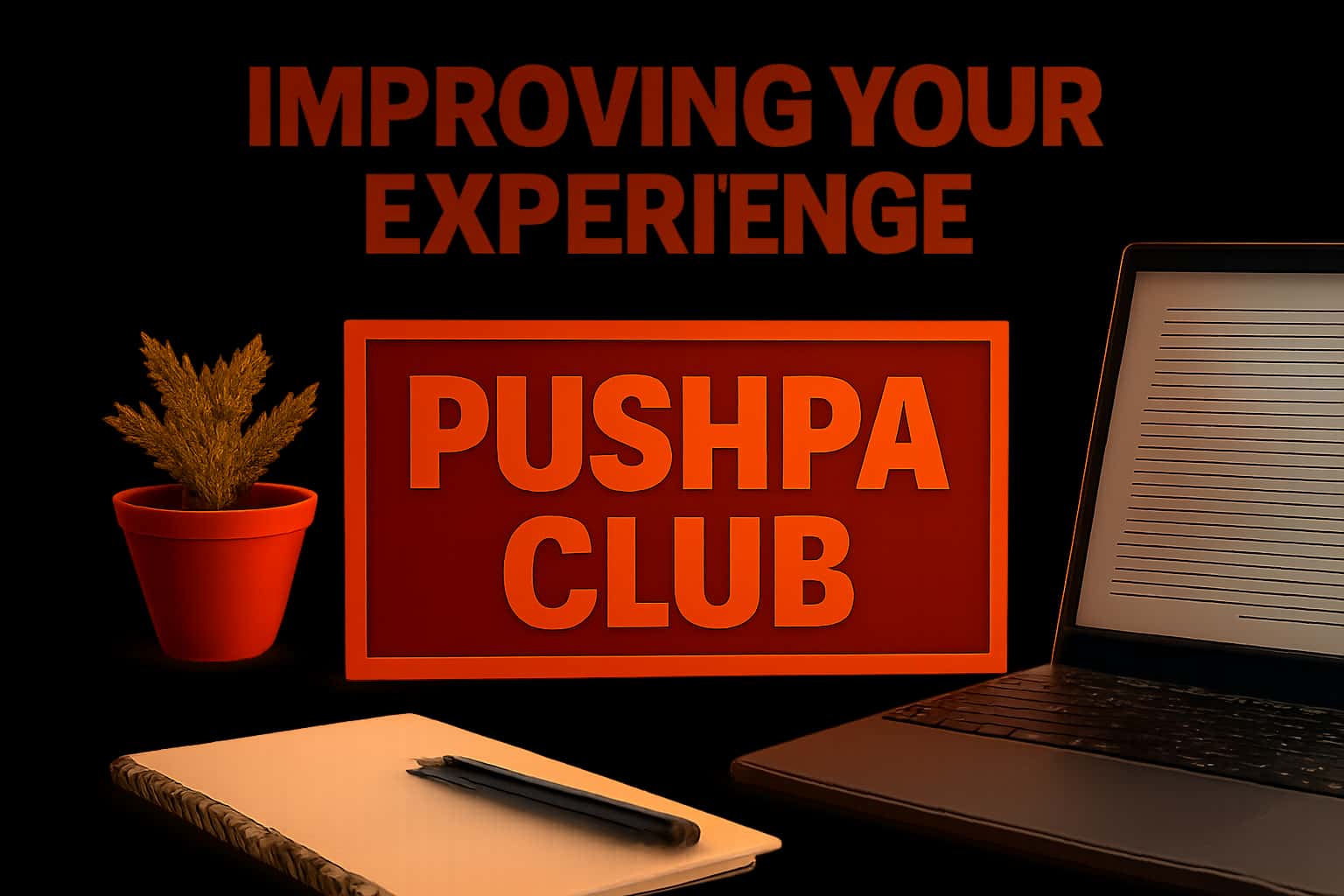 An informative scene centered around the concept of improving the Pushpa Club experience.