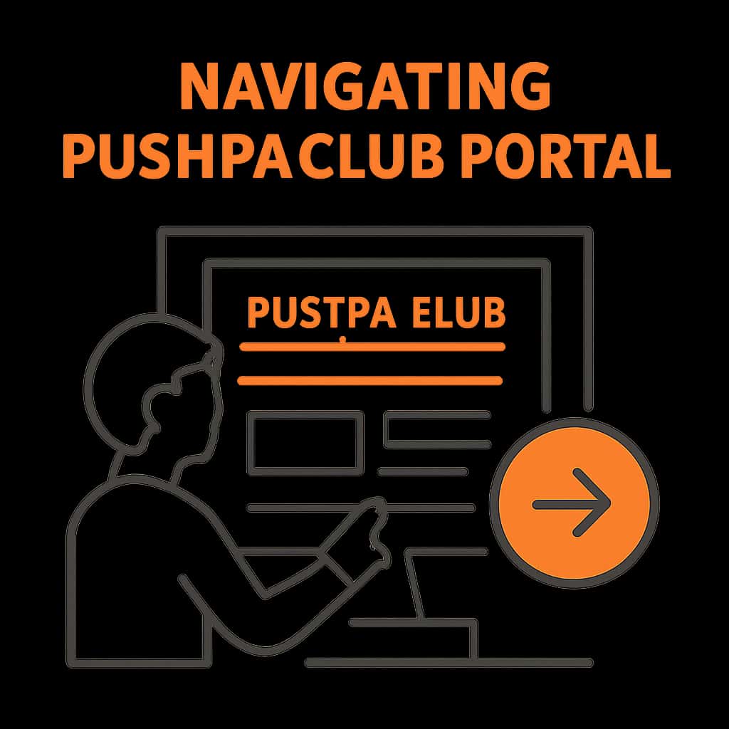 An educational illustration detailing aspects of the Pushpa Club Portal.