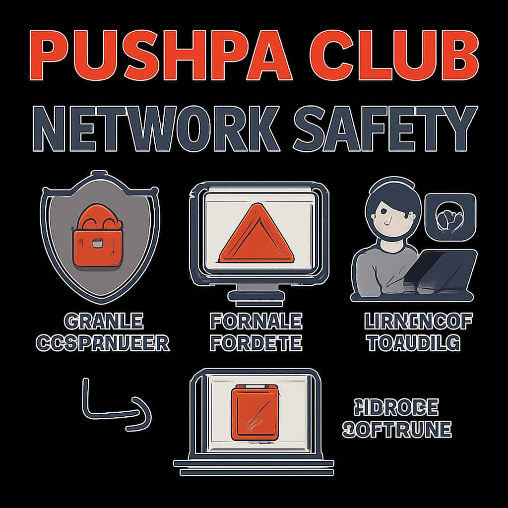 An illustrative diagram of Pushpa Club Network Safety protocols.